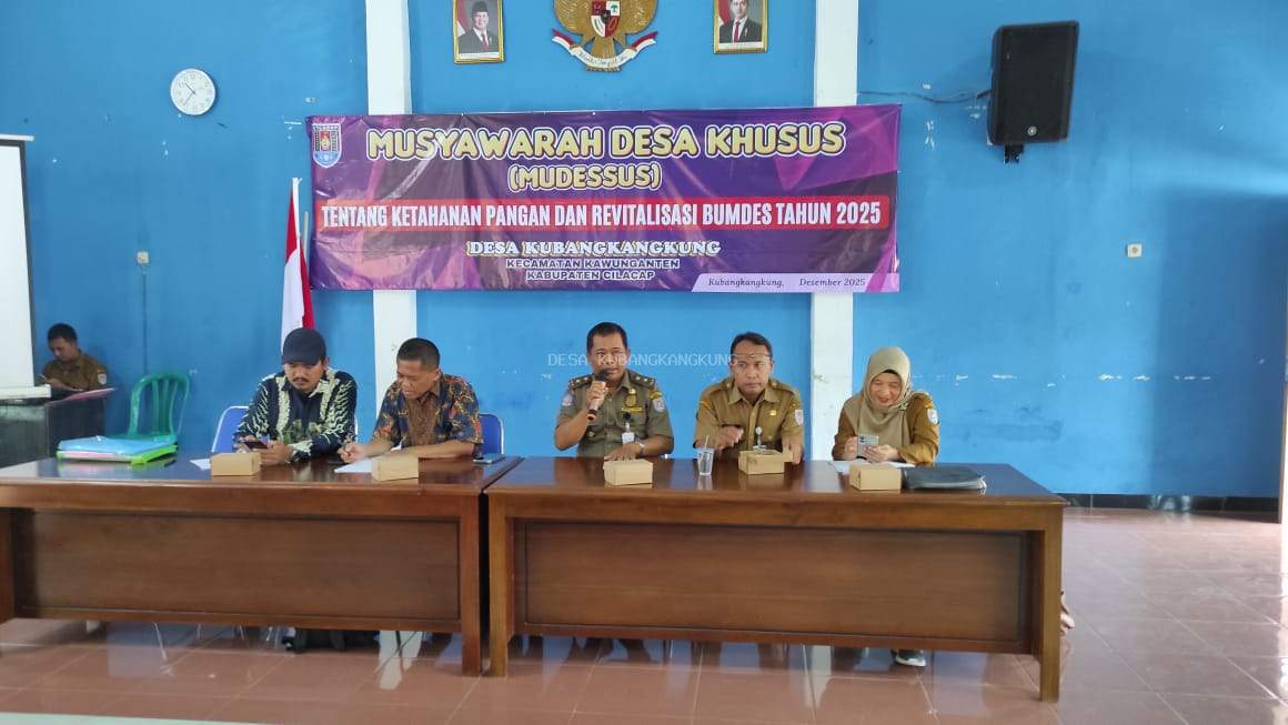 Musdessus Ketahanan Pangan dan Revitalisasi BUMDES Desa Kubangkangkung tahun 2025